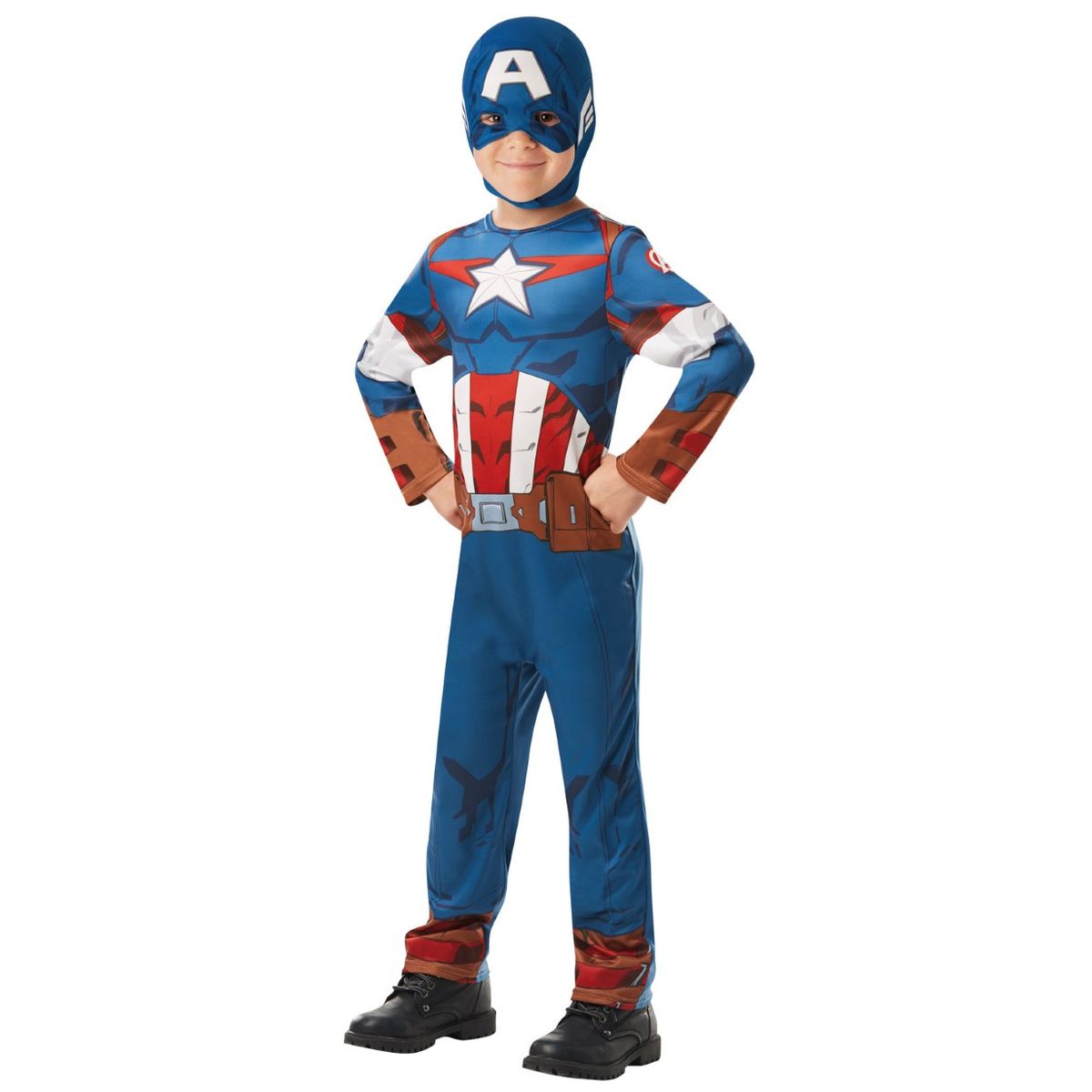 Captain America Classic Kostume Udklædningstøj (3-9 år)(Str. 104/S)