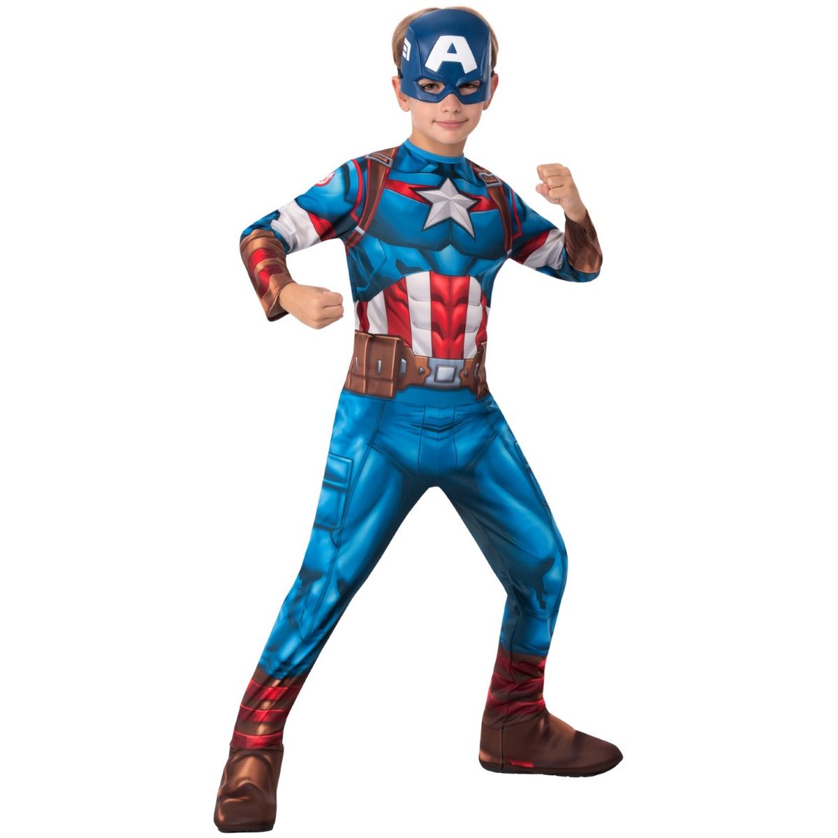 Captain America Classic Avengers børnekostume STR. M