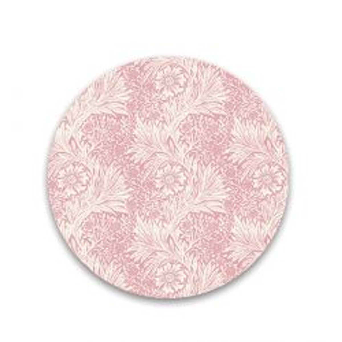 Customworks Coaster In Wood Morris Modern Marigold - Pink - Coaster