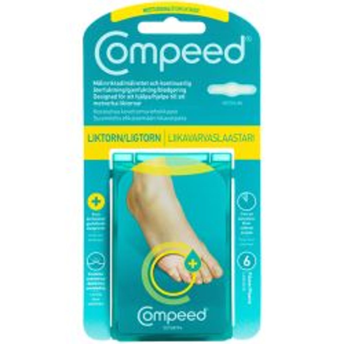 COMPEED Ligtorn Plaster 6 st (kolli12) - Plaster