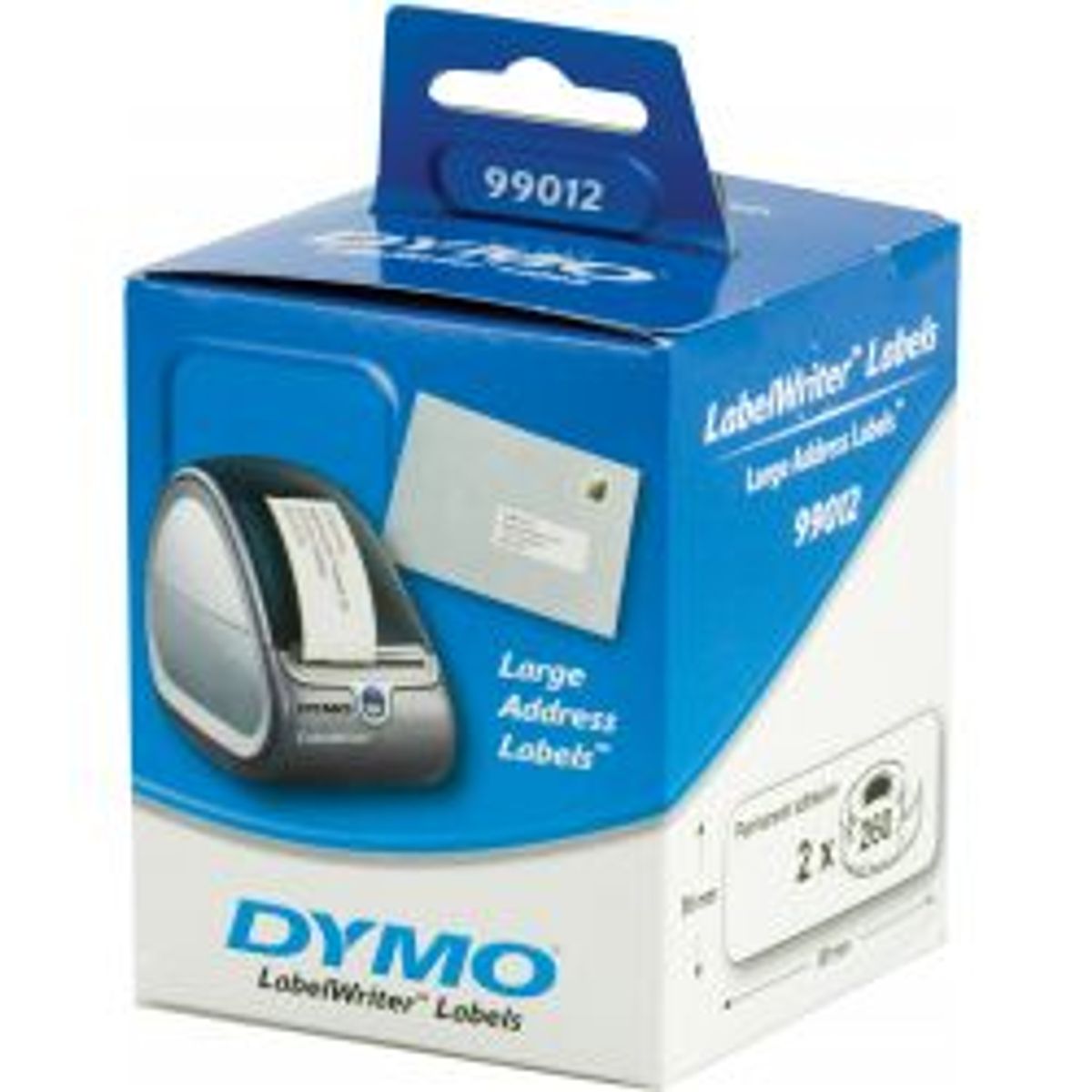 Dymo Labelwriter White Address Labels, 89x36 Mm, 2-pack (520 Pcs)