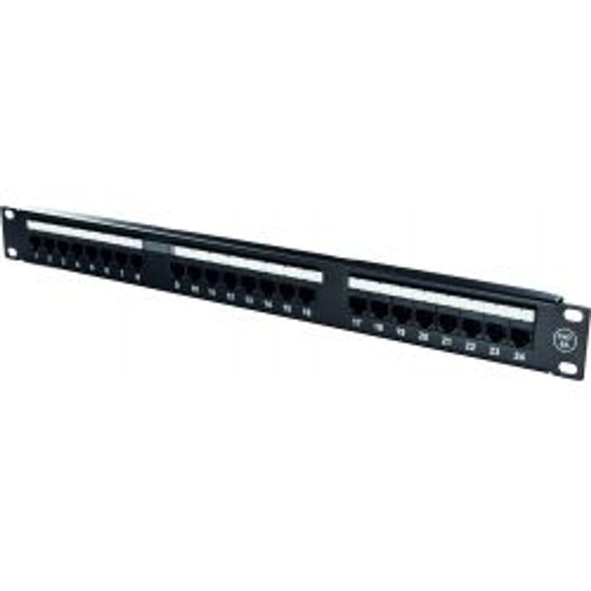 Deltaco 19 Patch Panel, 24xrj45, Cat6a, Utp, 10gbps, Black