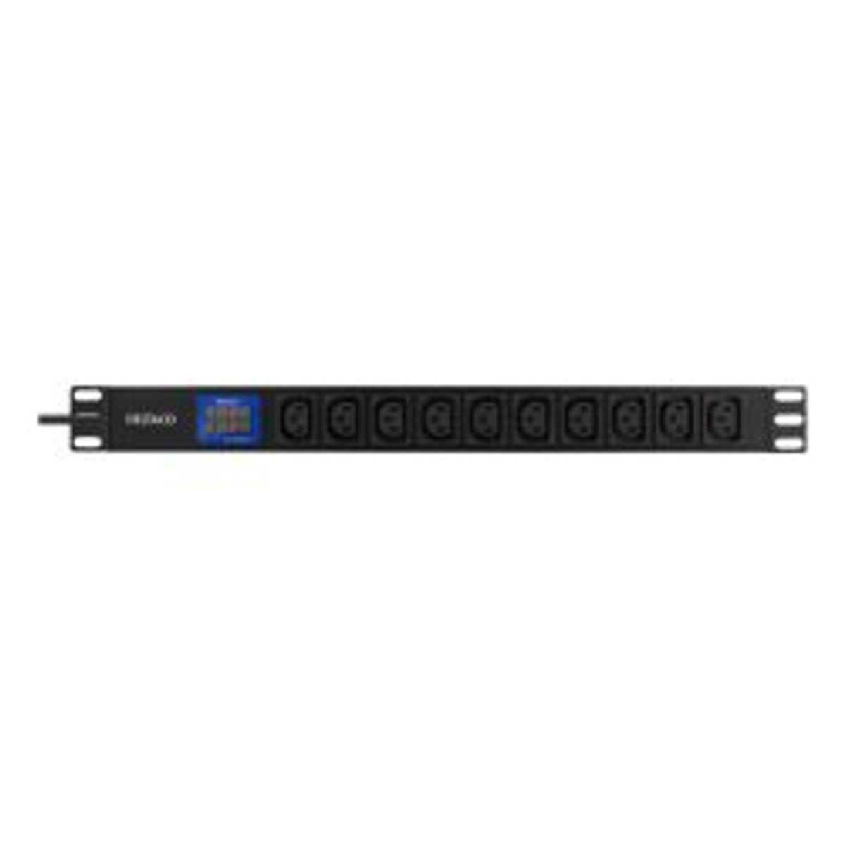 Deltaco 19 Pdu 10 C13 Outlets, 3500w, Ammeter, Aluminium