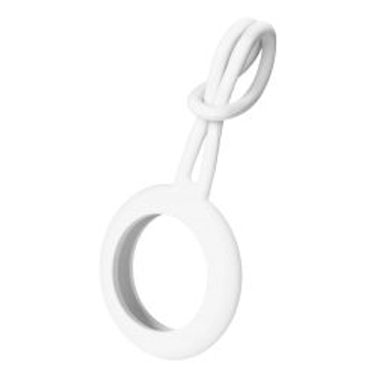 Deltaco Apple Airtag Case, Silicone, Hanger, White - Diverse