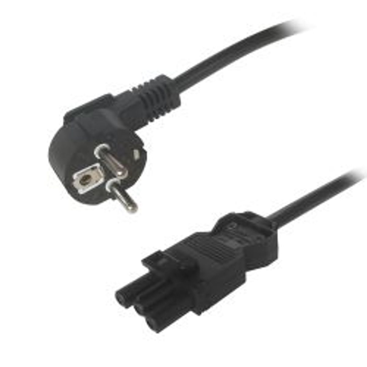 Deltaco Gst18 Power Cable, Cee 7/7 - Gst18 Female, Black, 2m - Kabel