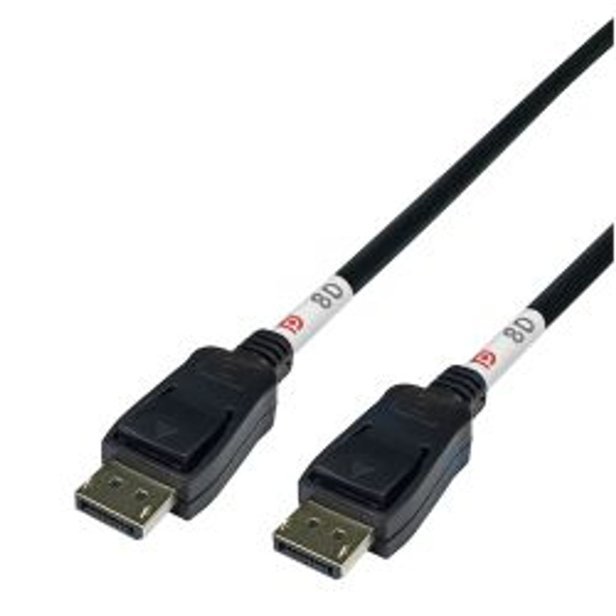 Deltaco Displayport Cable, Dp 2.1, Dp80, 0,5m