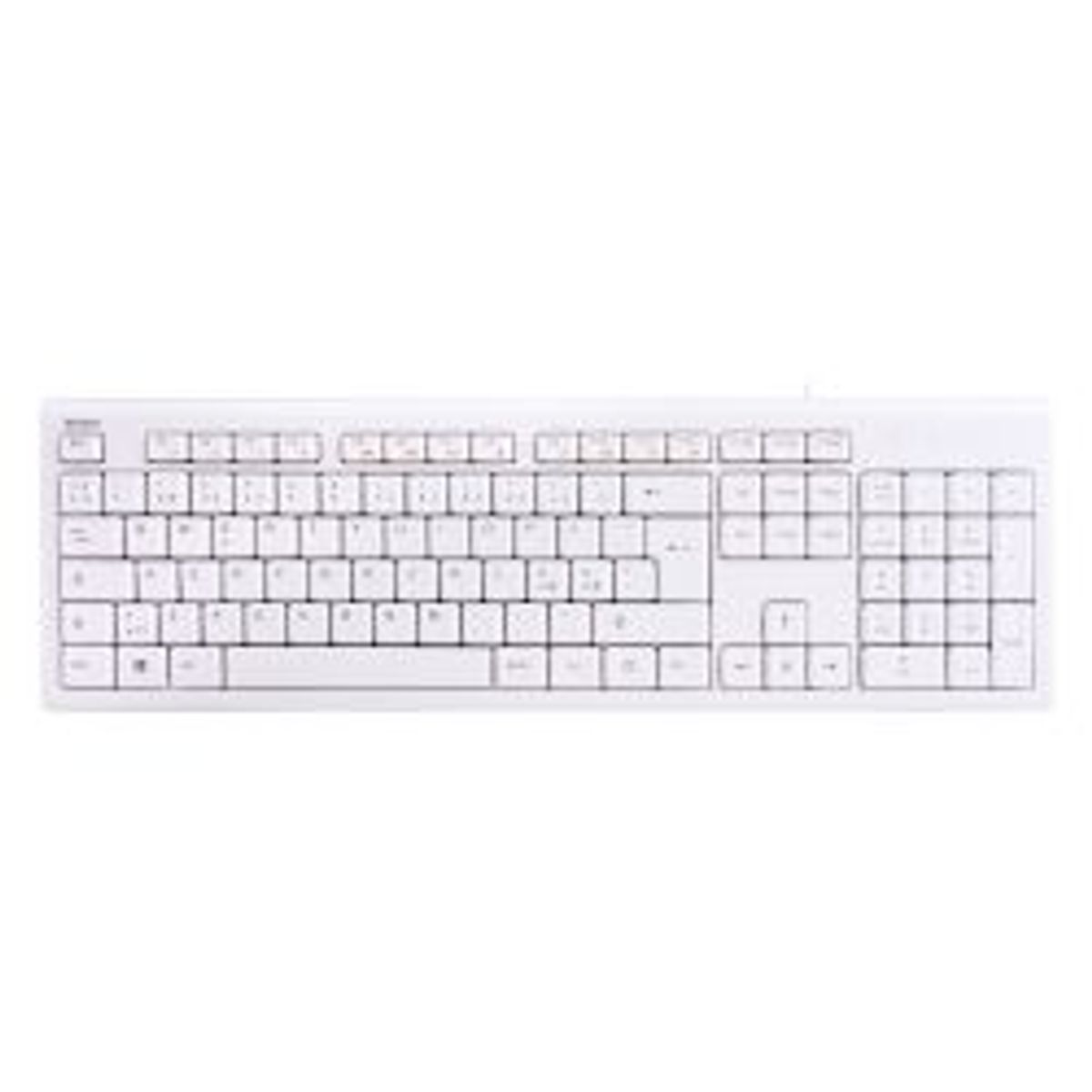 Deltaco Keyboard, 105 Keys, Nordic Layout, Usb, White, 13 Media Keys - Tastatur