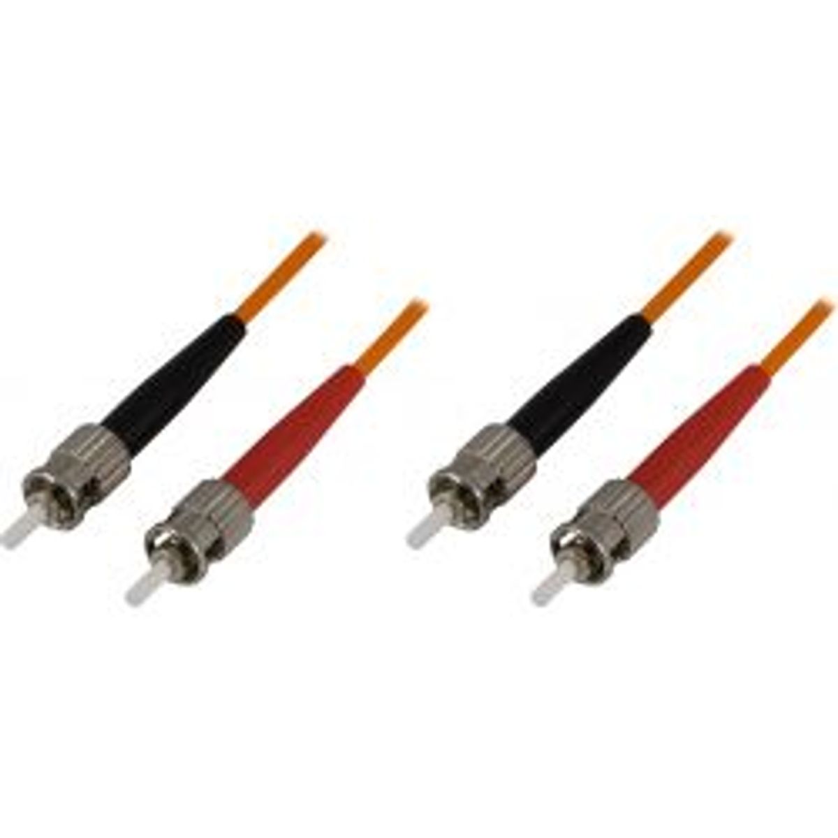 Deltaco Om1 Fiber Cable, St - St, Duplex, Upc, 62,5/125, 10m, Orange