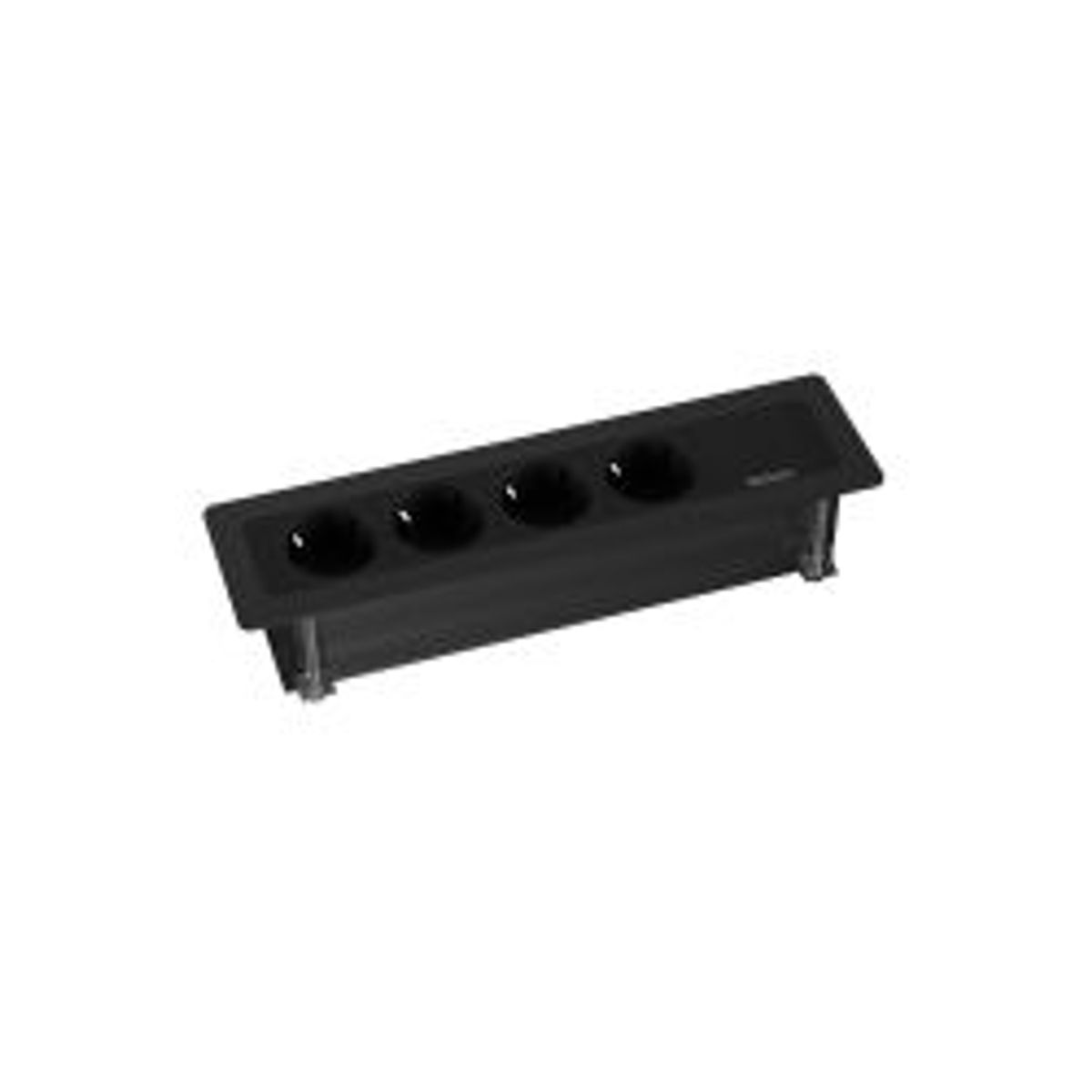 Deltaco Office Recessed Outlet Box,4 Outlets,gst18 In,end Cap Out