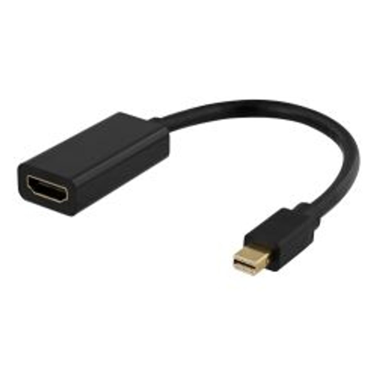 Deltaco Mini Displayport To Hdmi Adapter, 4k 60hz, 0.2m, Black - Adapter