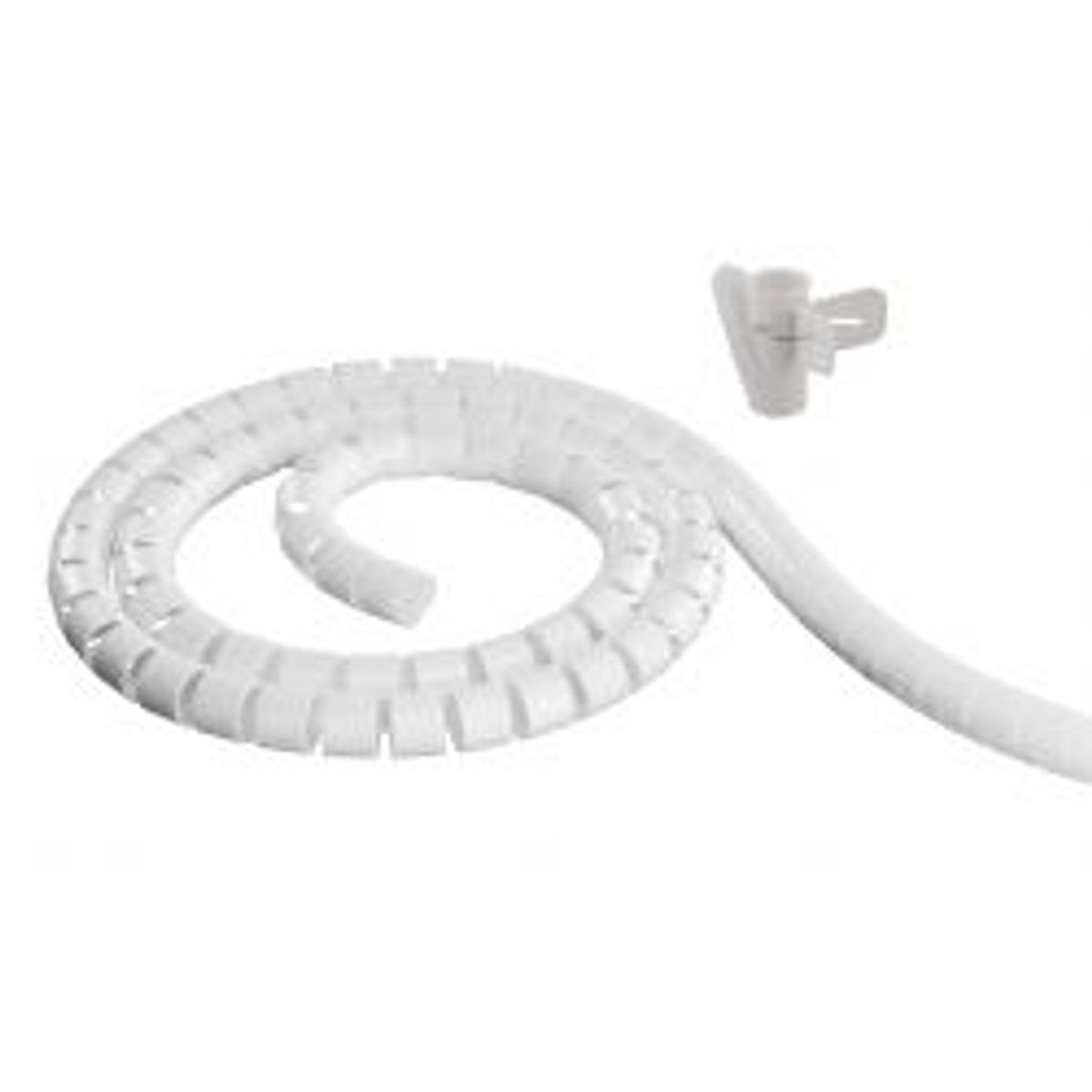 Deltaco Nylon Wire Tube, 25mm Diameter Tool Included, 5m, White - Kabelkanal