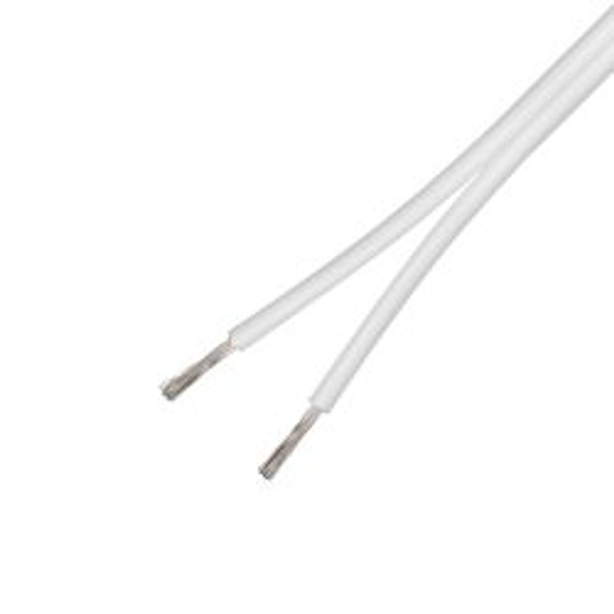 Deltaco Speaker Cable, 2x2.5mm2, Open Ends, Pure Copper, 50m, White