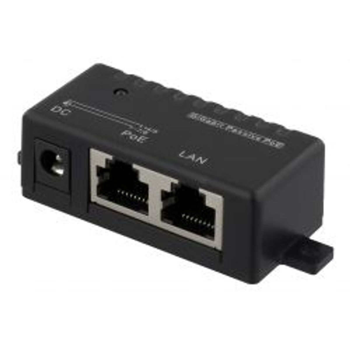 Deltaco Poe Gigabit Injector For Poe/poe+, 1000mbps, 48v/1a, Black - Tilbehør til computer