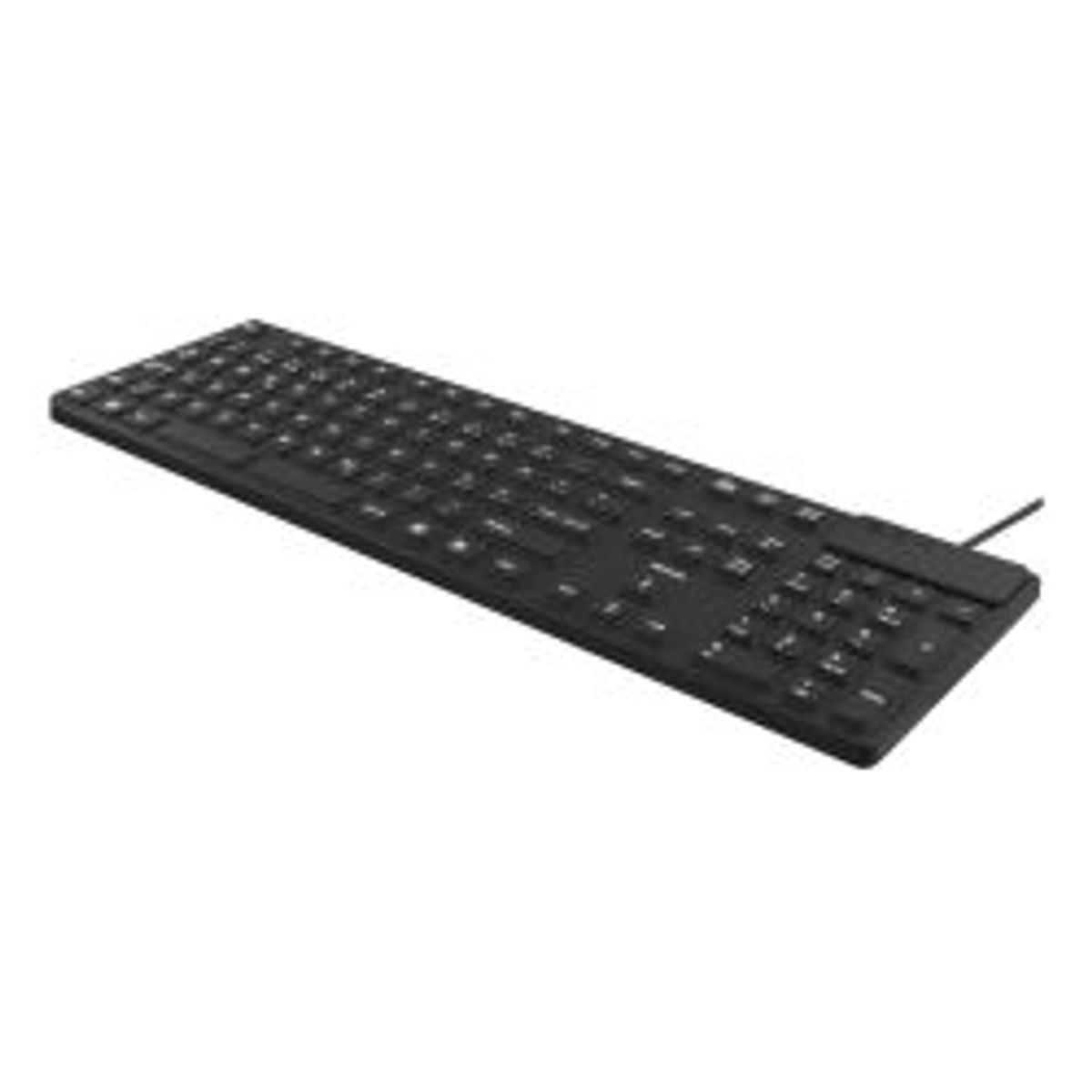 Deltaco Rubberized Keyboard Silicone Ip68 Full Size 105 Keys Black