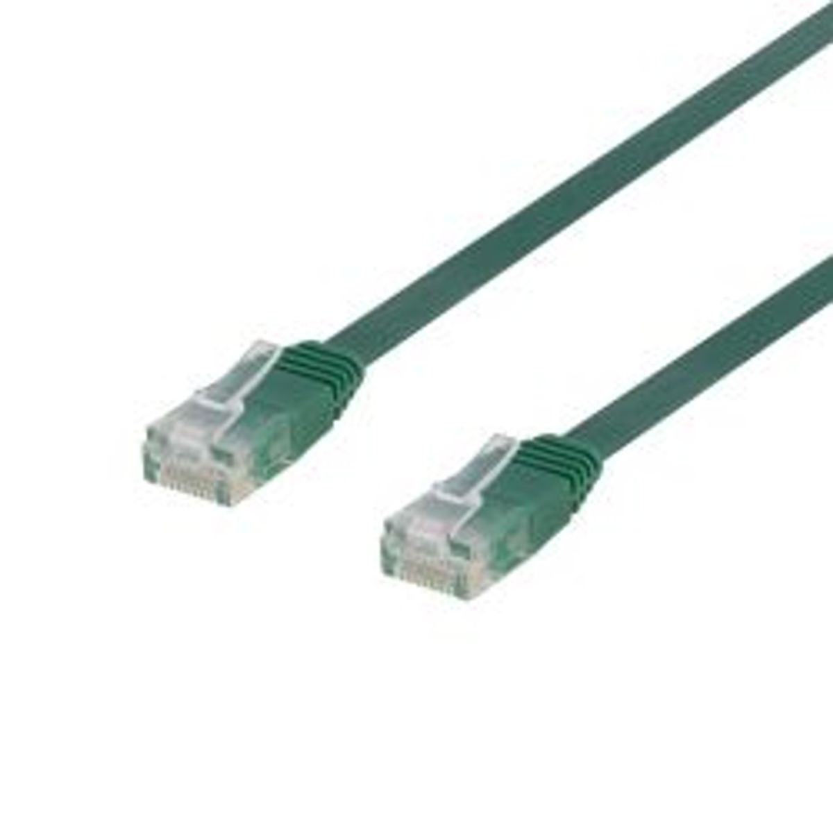 Deltaco U/utp Cat6 Patch Cable, Flat, 10m, 250mhz, Green