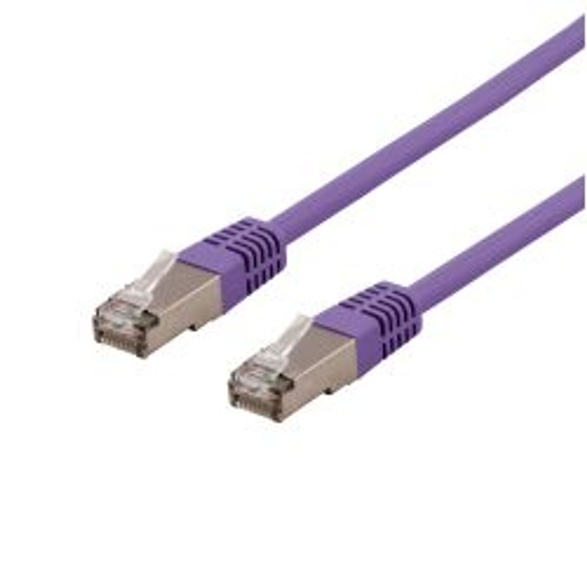 Deltaco U/ftp Cat6a Patch Cable, Lszh, 2m, Purple