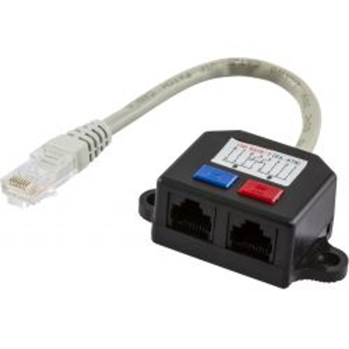 Deltaco Y-cable Rj45 Tp, Utp (unshielded)