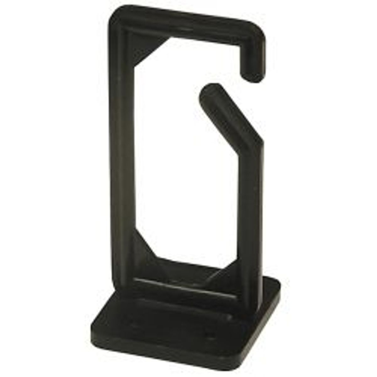 Deltacoimp Cable Hanger, Screw Mounting, 13x43x89mm, Plastic, Black - Diverse