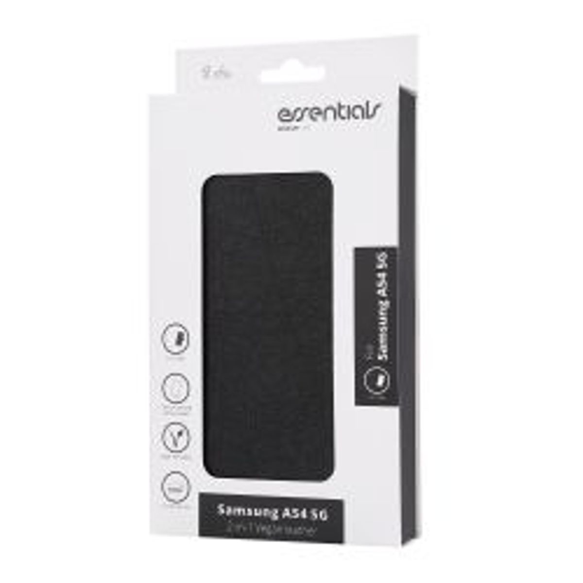 Essentials Samsung Galaxy A54 5g Pu Wallet, Detachable, Black