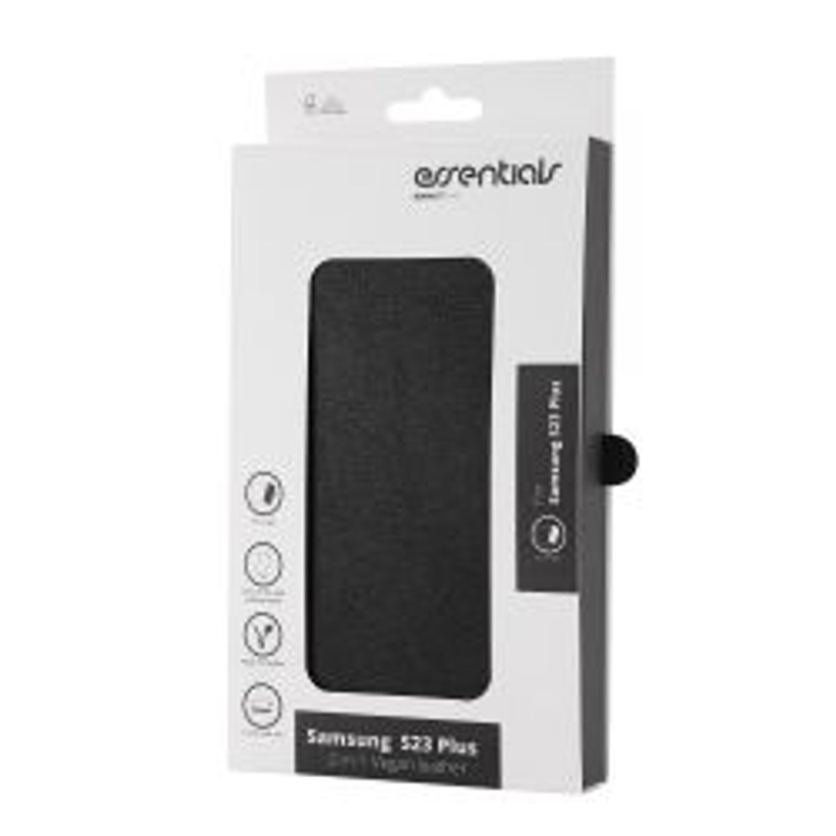 Essentials Samsung Galaxy S23+ Pu Wallet, Detachable, Blk