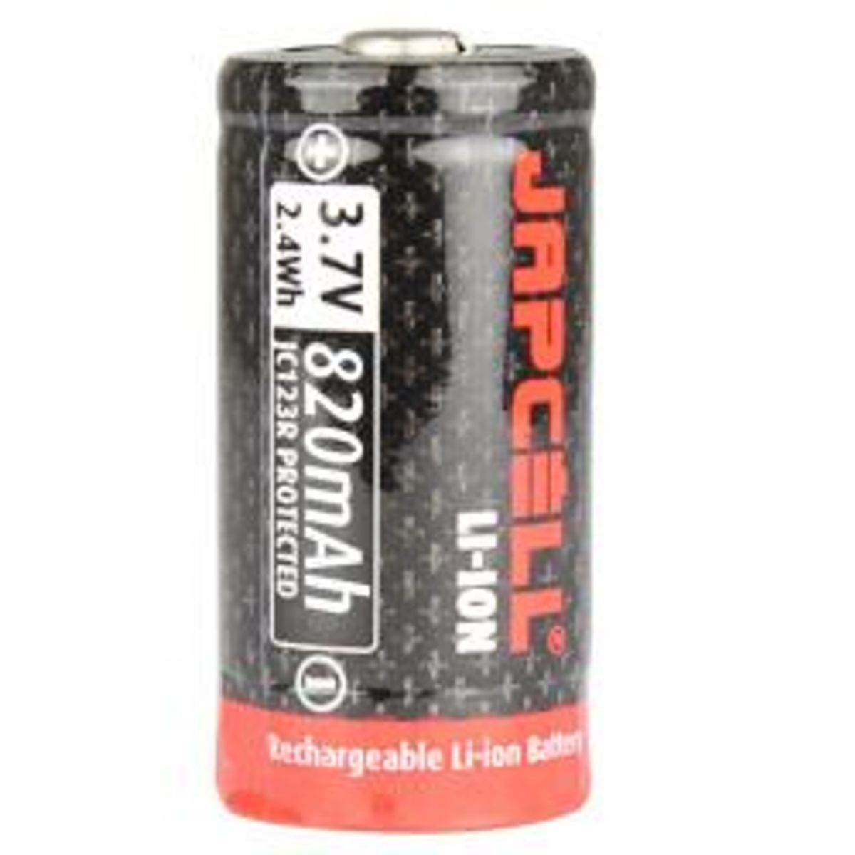 JAPCELL JC123R - CR123 Rechargeable 3.7V Li-ion Battery 820mAh - Batteri