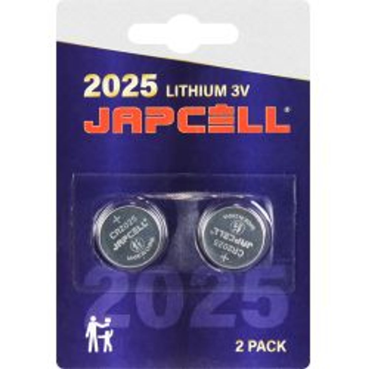 JAPCELL Lithium CR2025 Batteries - 2 pcs. pack - Batteri