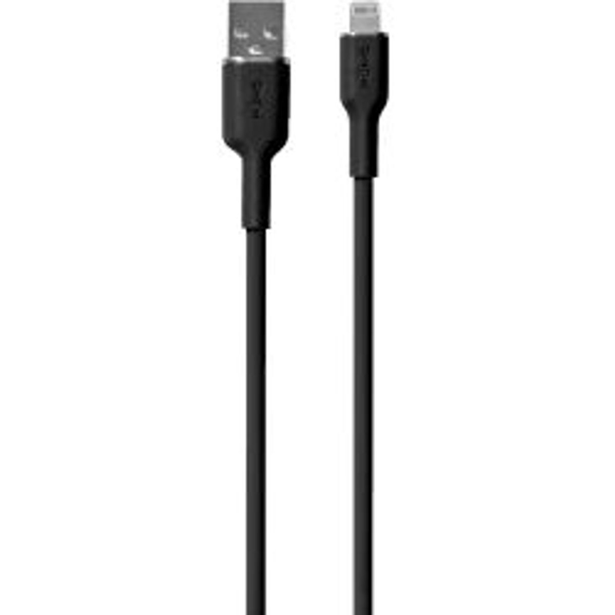 Puro Icon Soft Cable Usb-a To Lightning, 1.5m, Black