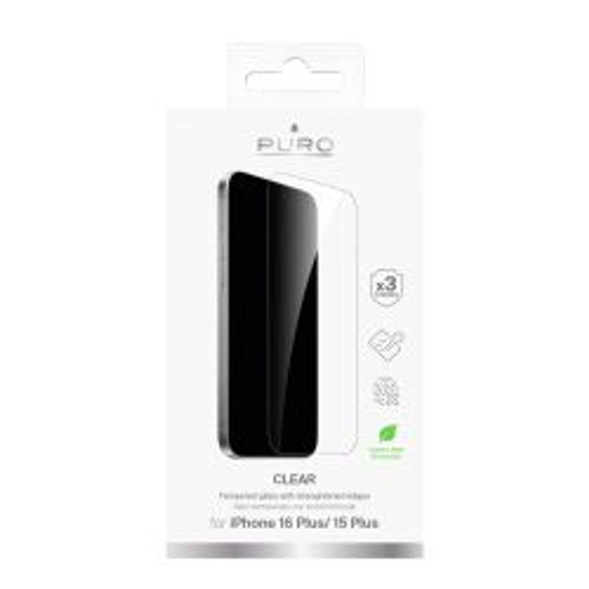 Puro Iphone 15 Plus/16 Plus Standard Tempered Glass