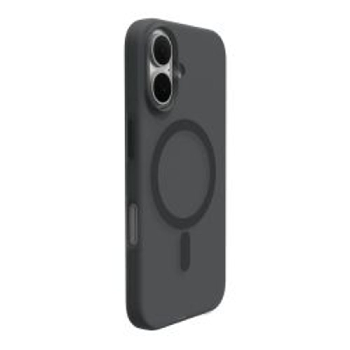 Puro Iphone 16 Silicone Cover Daylight, Semi-transparent, Black