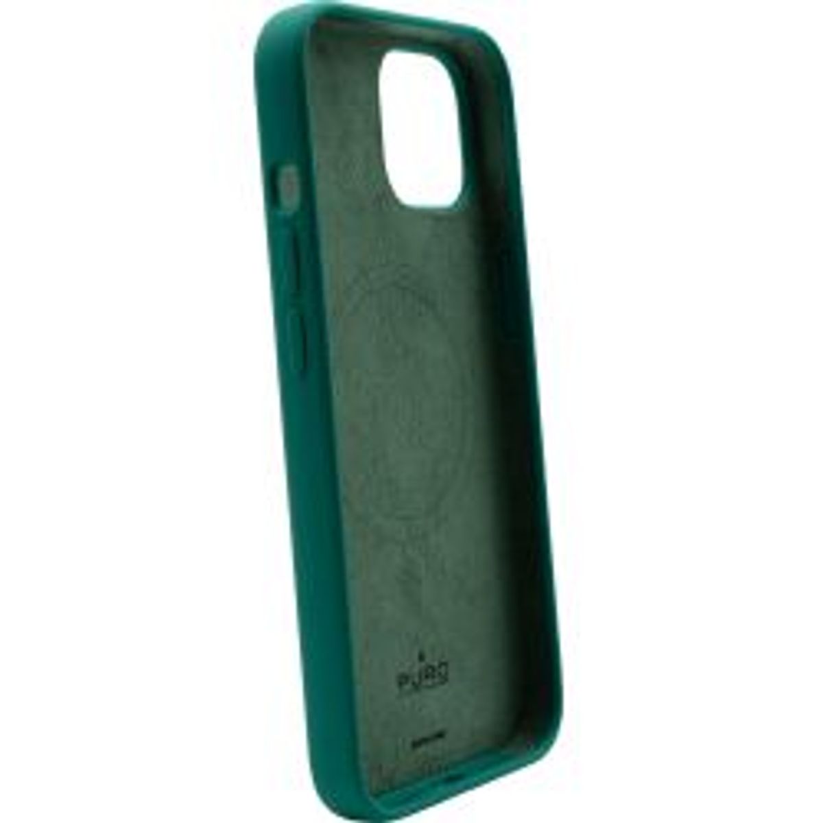 Puro Iphone 13/14 Icon Mag Liquid Silicon Case, Magnets, Dark Gre