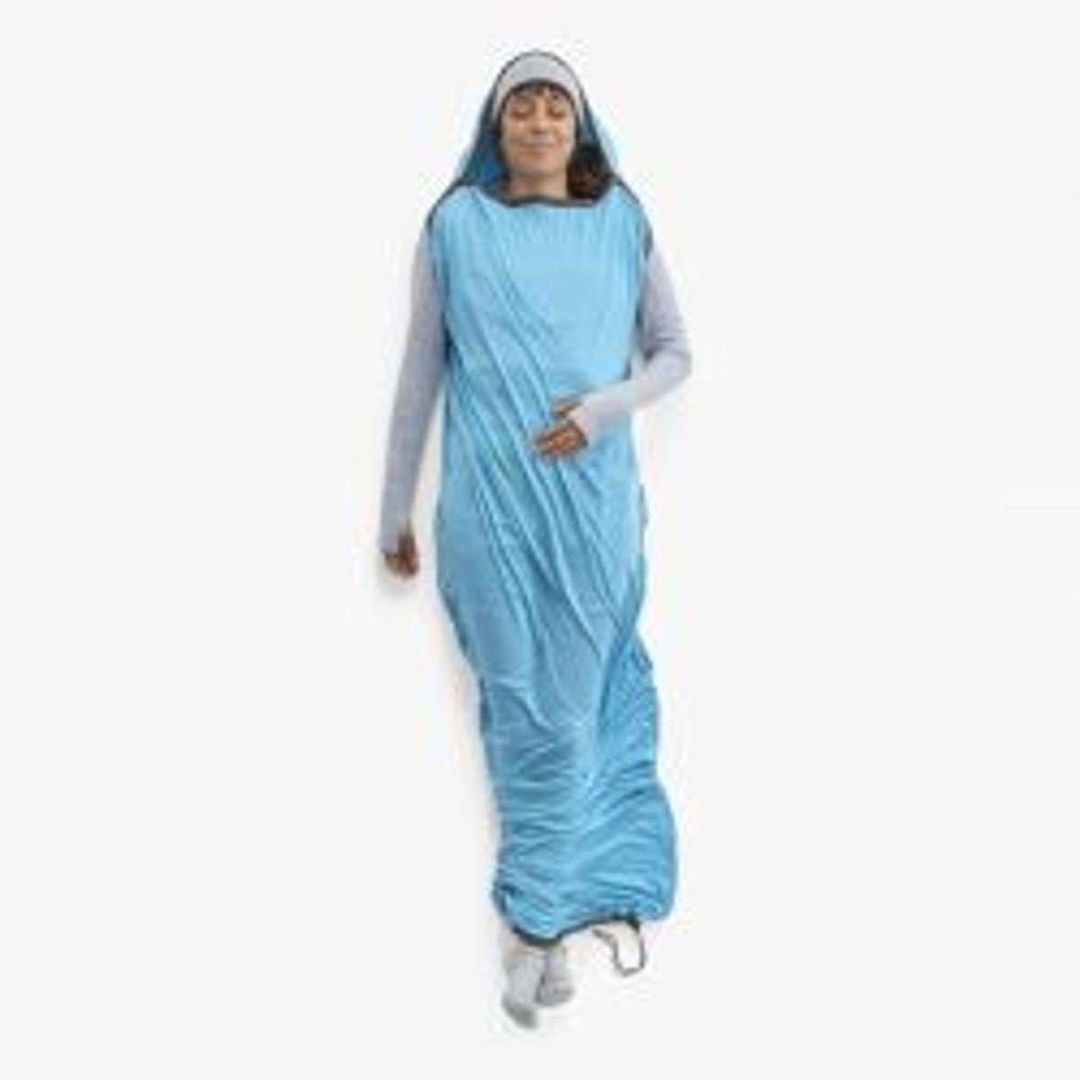 Sea To Summit Breeze Sleeping Bag Liner - Mummy W/ Drawcord - C Blue Atoll - Lagenpose