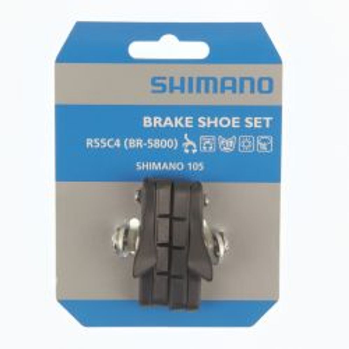 Shimano Bromseklods 105 5800 1 Par Sort Cartridge - Cykel bremseklods