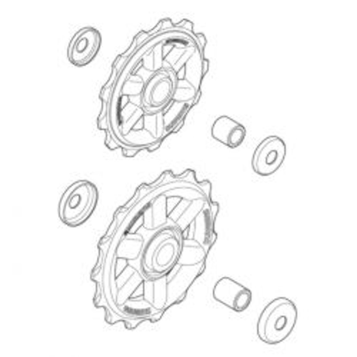 Shimano Gearhjul Par Altus 13&15t, 8-sp - Cykelreservedele