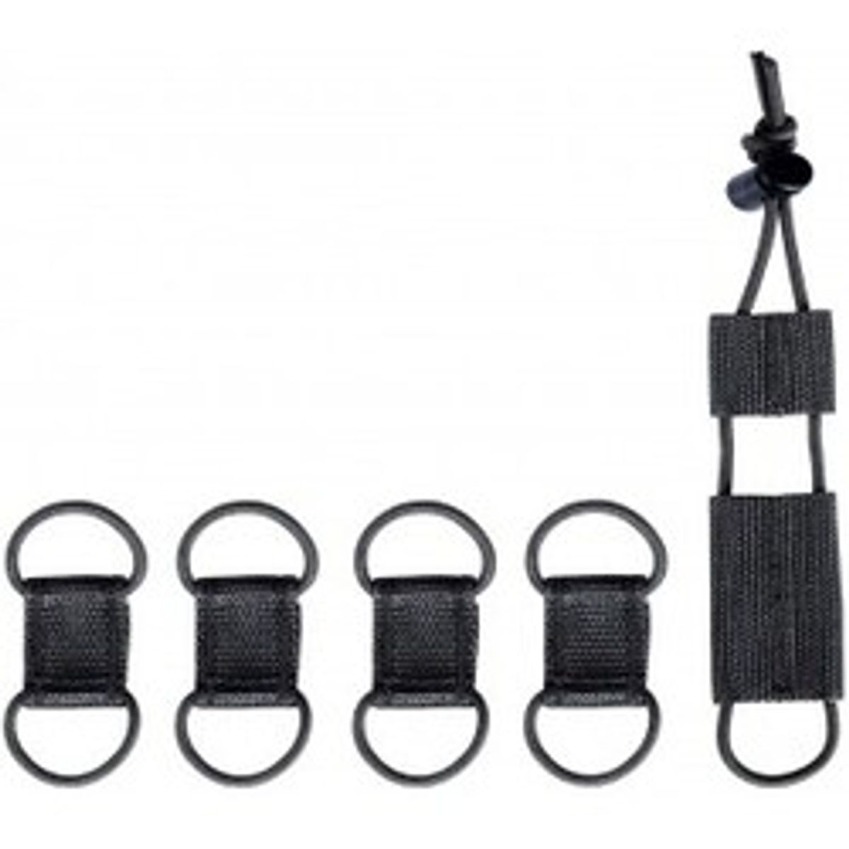 Tasmanian Tiger Tt Cable Manager Set - Black - Str. Stk - Diverse