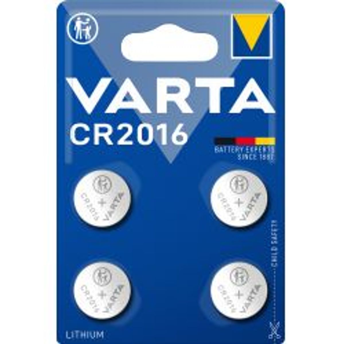 Varta Cr2016 Lithium Coin 4 Pack - Batteri