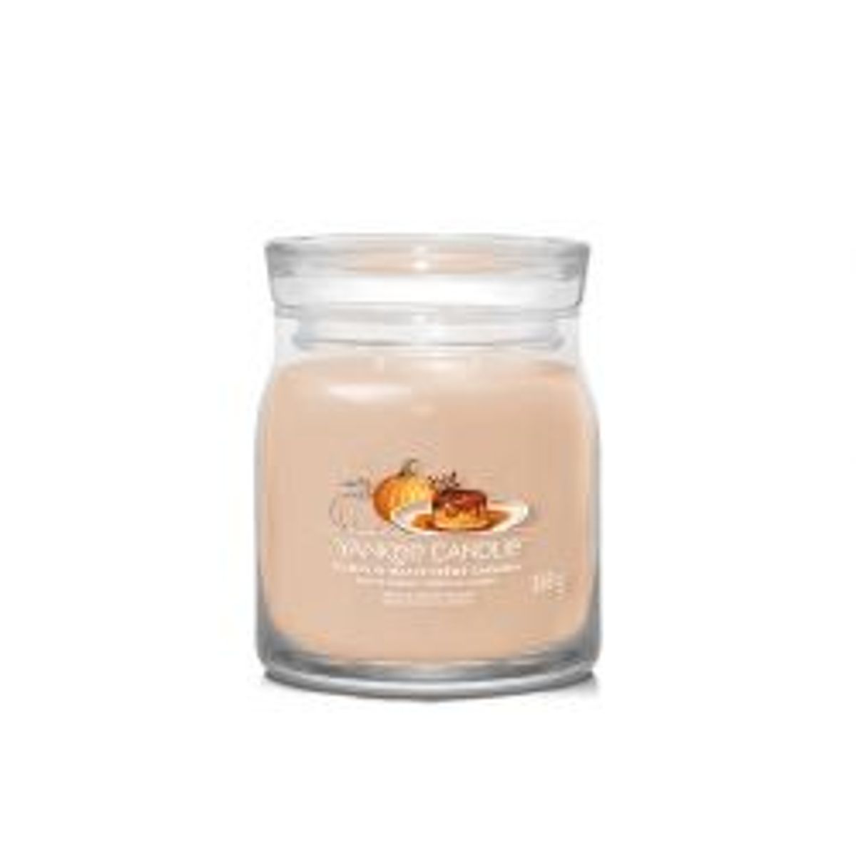 Yankee Candle Yc Signature - Medium - Pumpkin Marple Creme Caramel - Duftlys