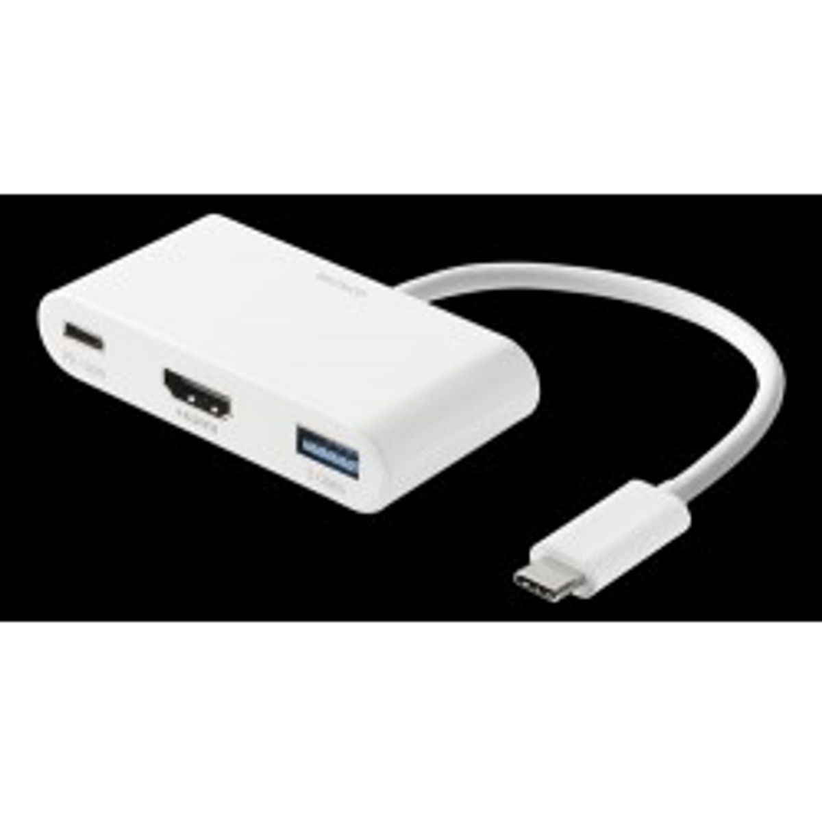 Deltaco Usbc-hdmi23 Adap Usb-c To Hdmi Usb-a Usb-c 100w 4k - Usb hub