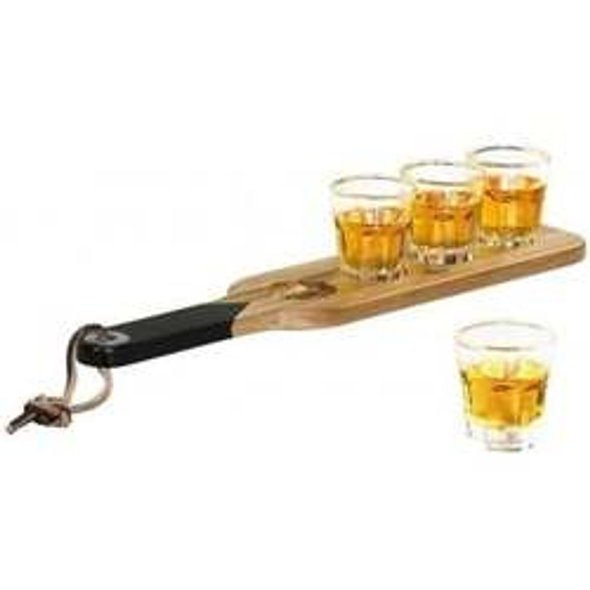 Serving Paddle & Shot Glasses