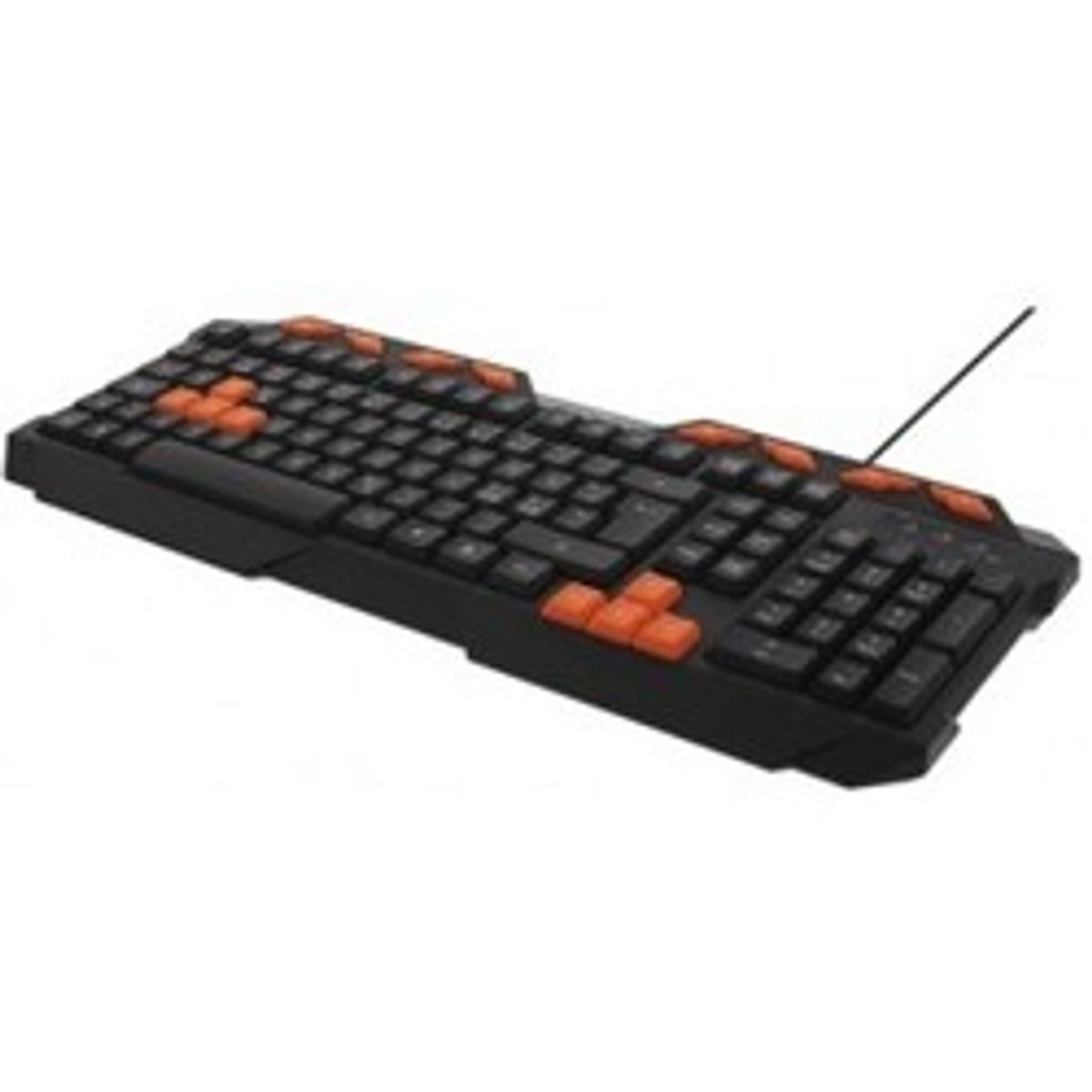 Tastatur, Anti-ghosting, USB, nordisk layout, sort/orange - Diverse