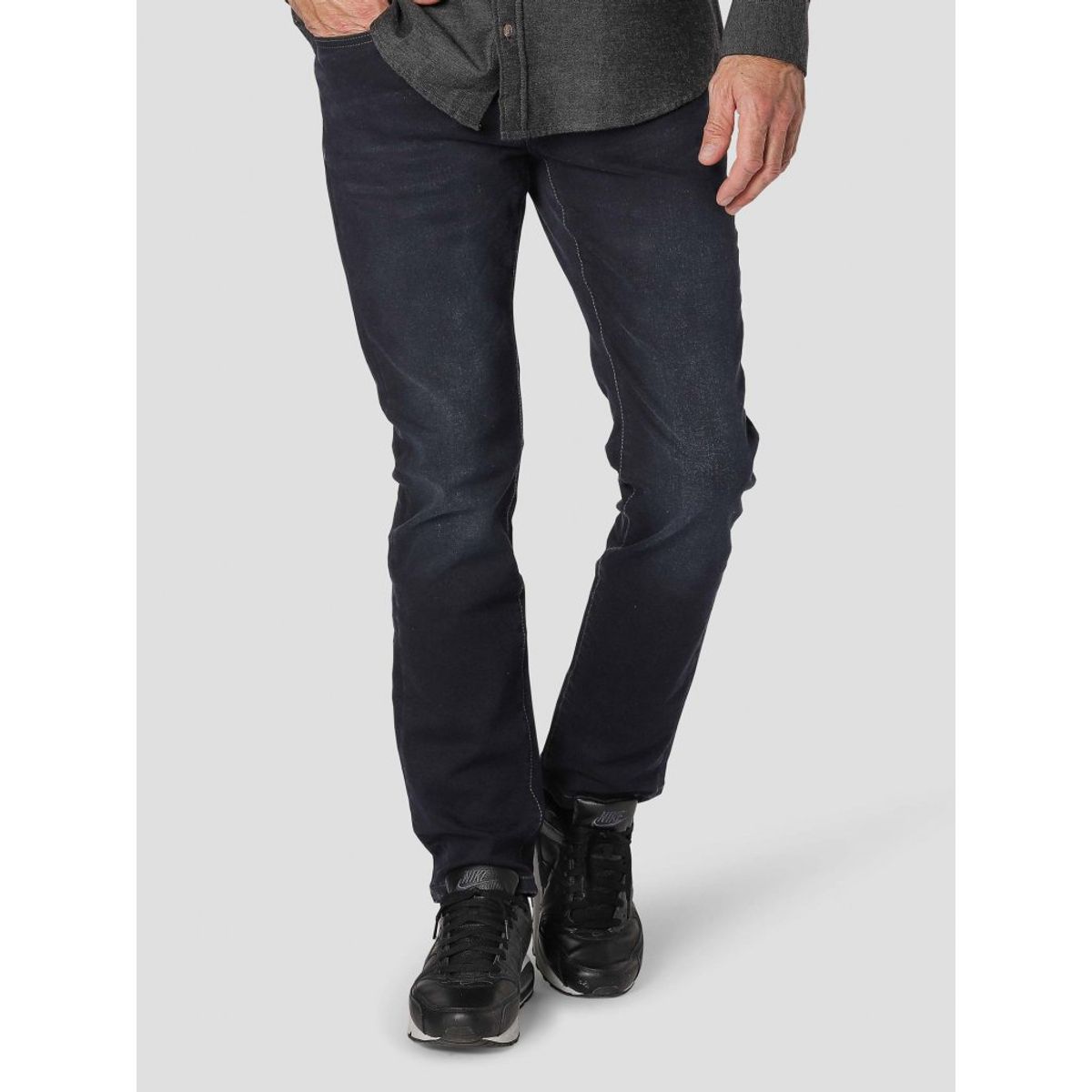 Pre End - Robbie 2070 stretch jeans i mørkegrå - Herre - 38/34 - (Regular fit)