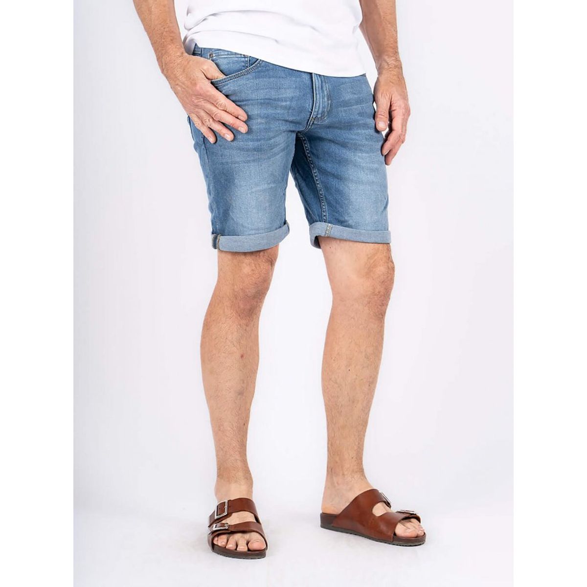 Pre End - Indie denim shorts i blå - Herre - 42