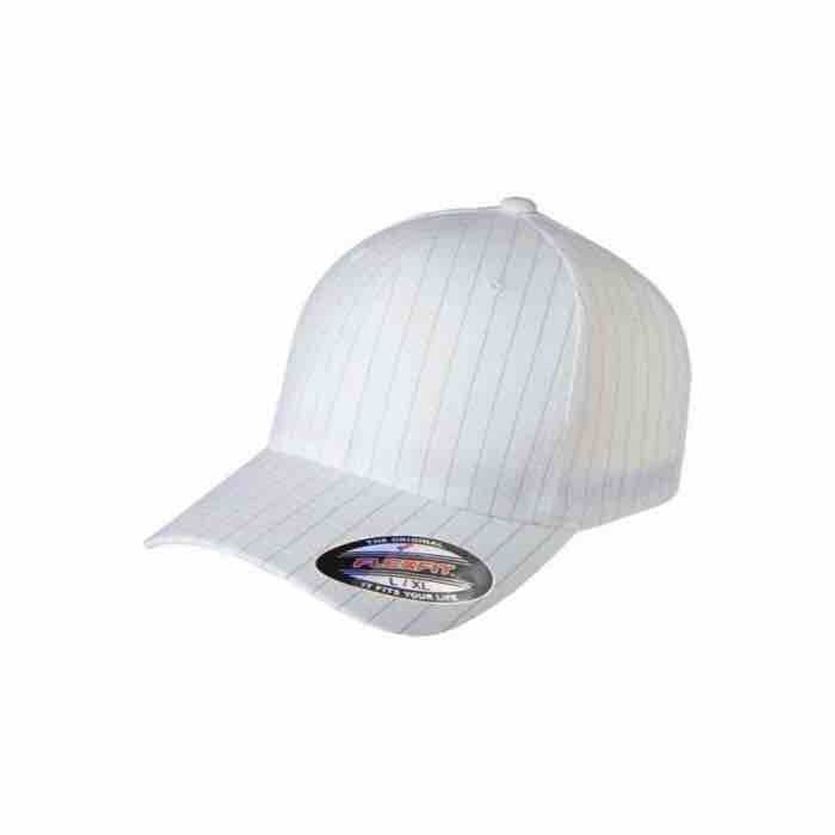 Flexfit Cap White Pinstripe