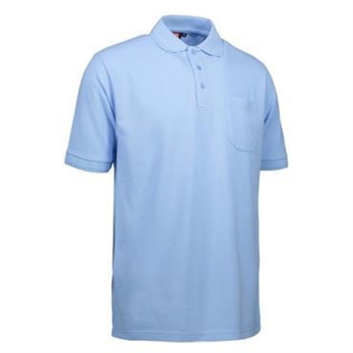 Id Pro Wear Polo Med Brystlomme 0320 Lys Blå-2xl