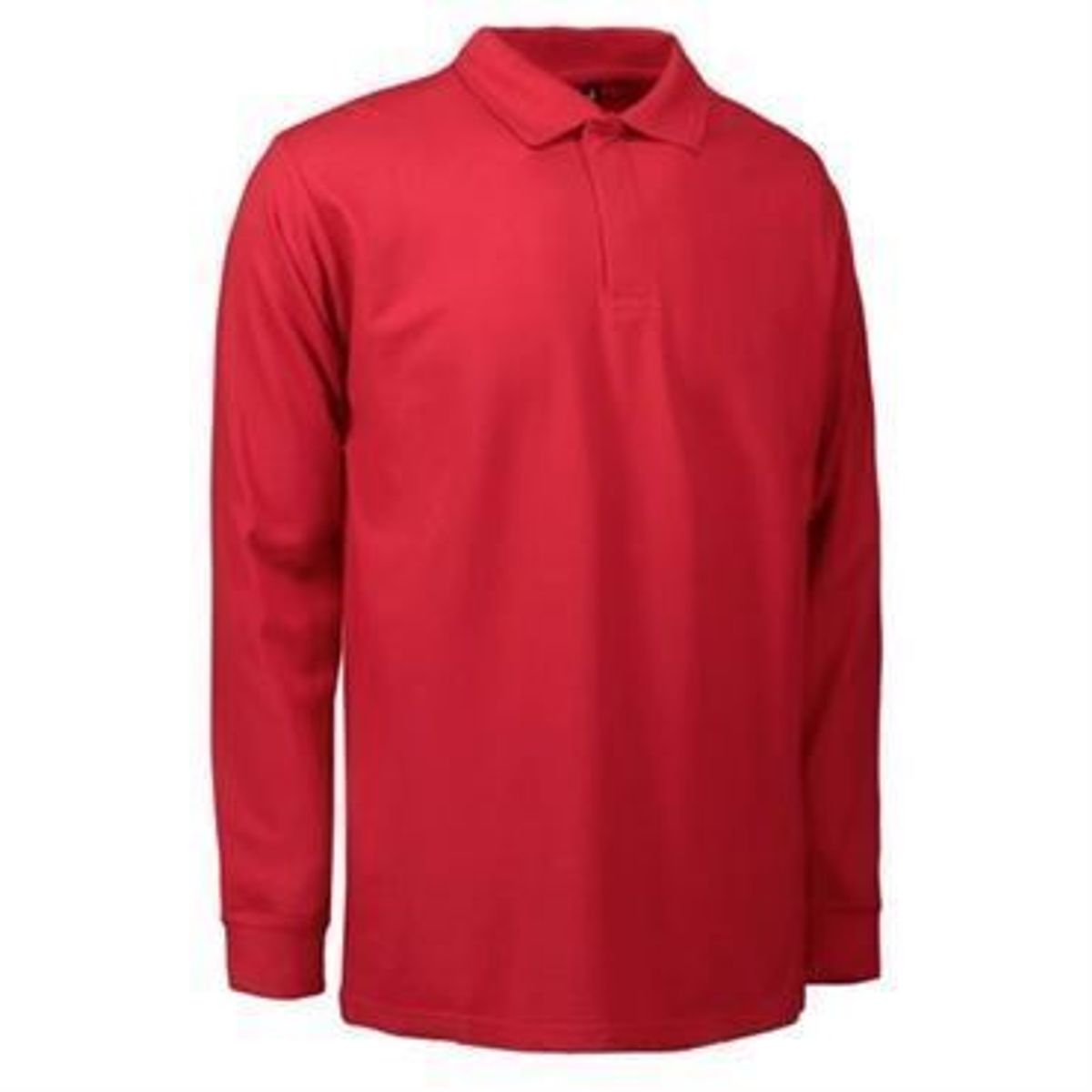 Id Pro Wear Polo Med Lange Ærmer 0336 Rød-medium