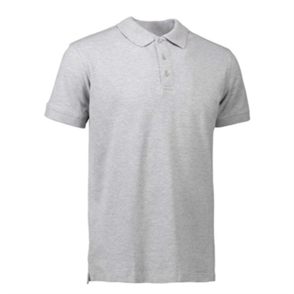 Id Stretch Polo 0525 Grå Melange-4xl