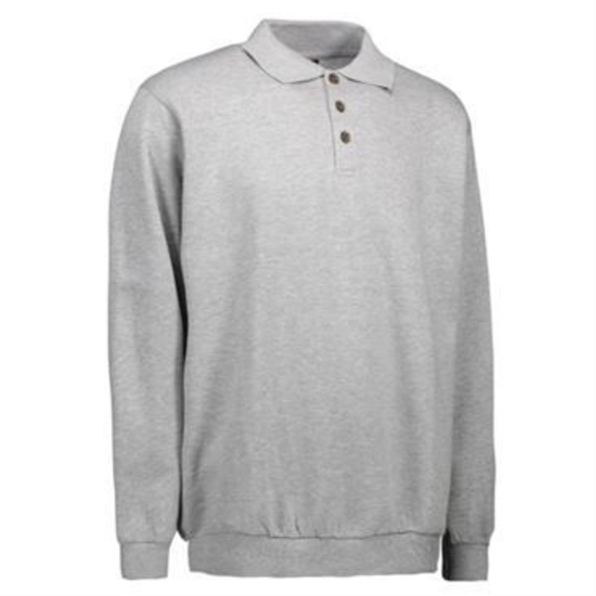 Id Polosweatshirt 0601 Grå Melange-large