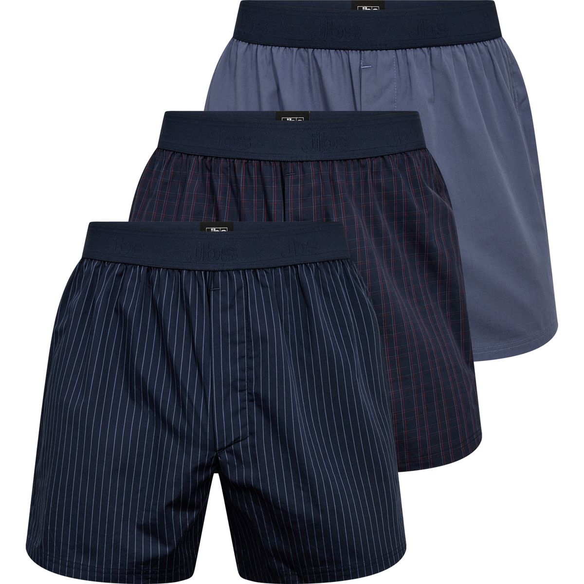 Jbs 3-pack Løse Boxershorts Økologisk Bomuld-2x-large