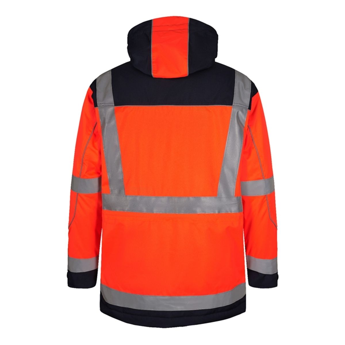 Fe-engel Safety Parkajakke - Orange/grå-4xl