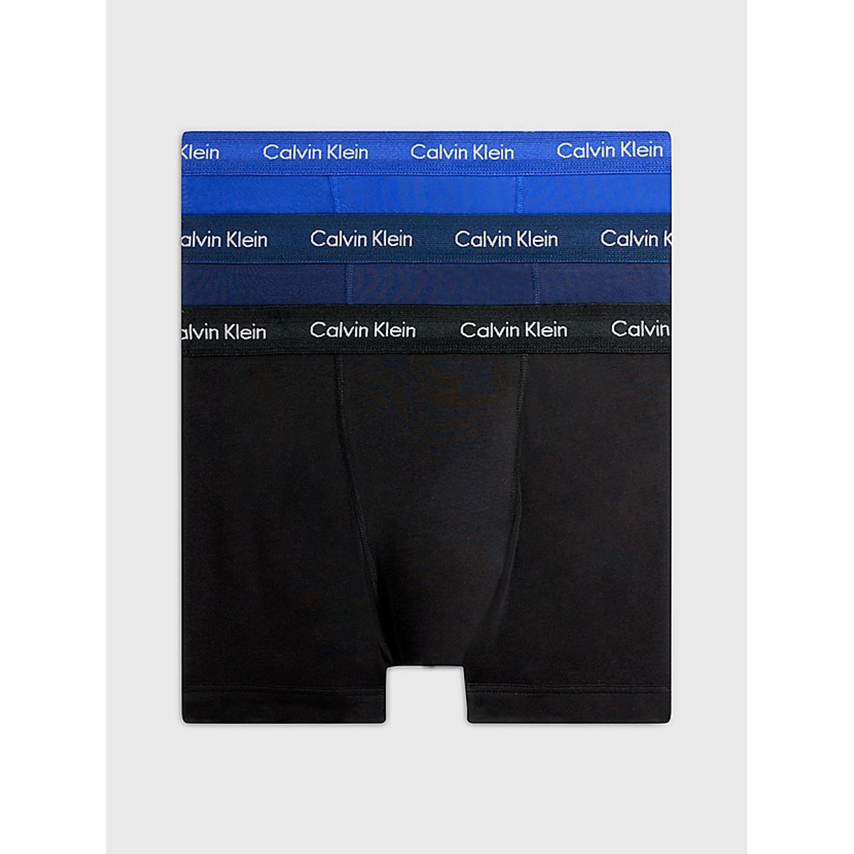 Calvin Klein Trunks 3-pak Black/blue/blue