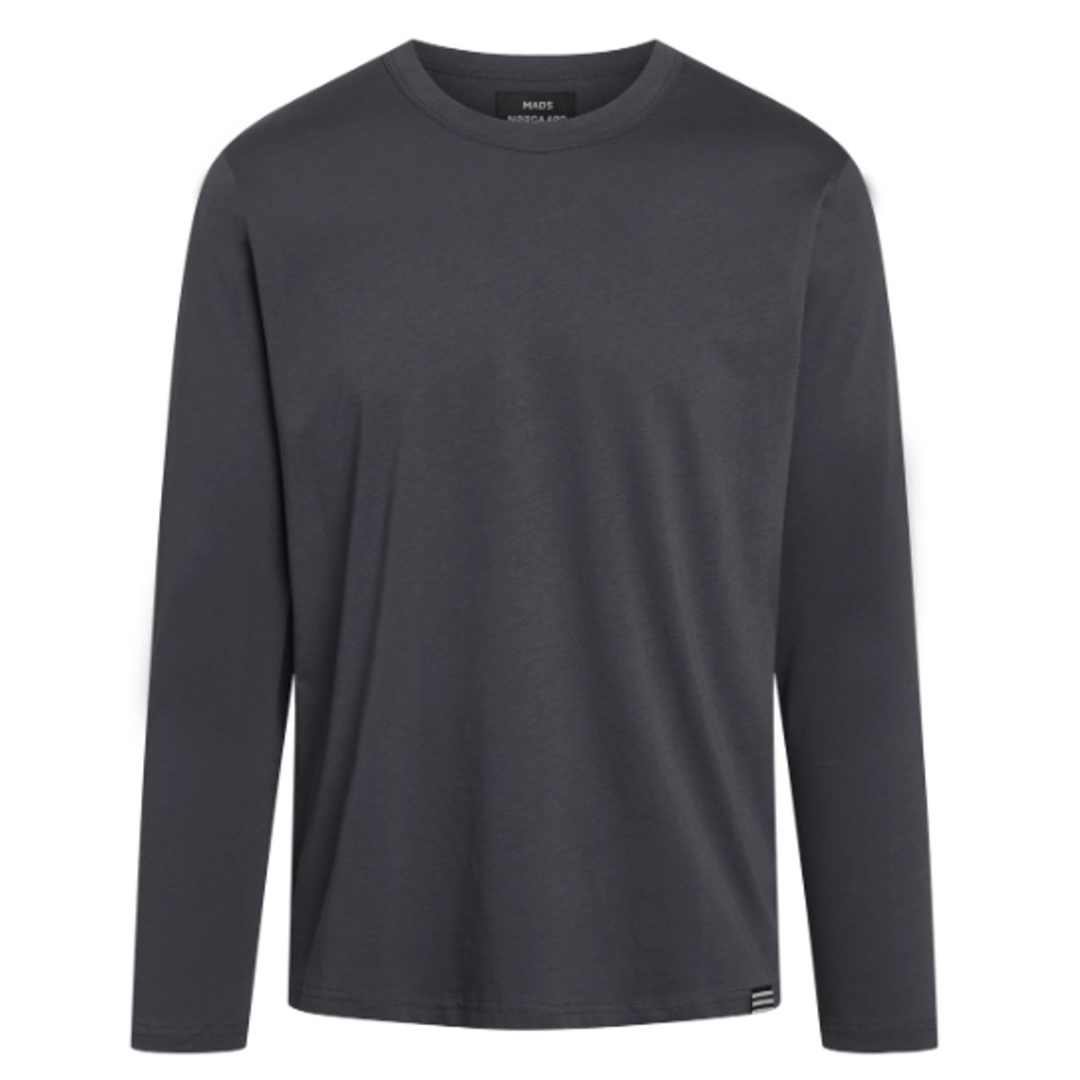 Mads Nørgaard Langærmet T-shirt Thor Organic Dark Grey-small